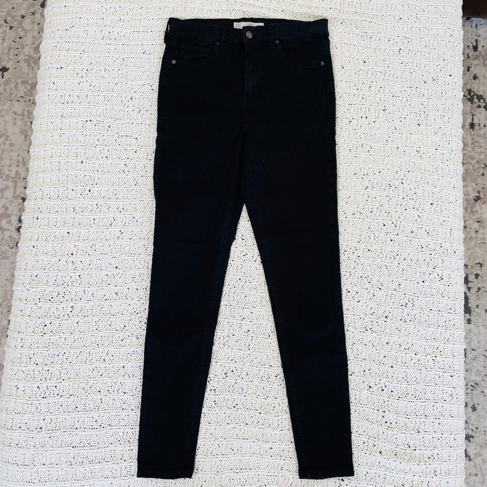 TOPSHOP MOTO JAMIE JEANS - BLACK - 30X32